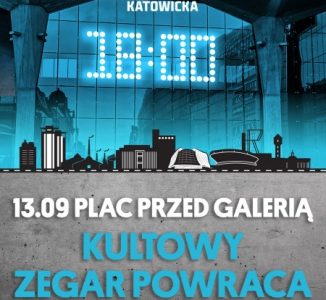 Kultowy zegar powraca. W piątek 13 będzie się działo!